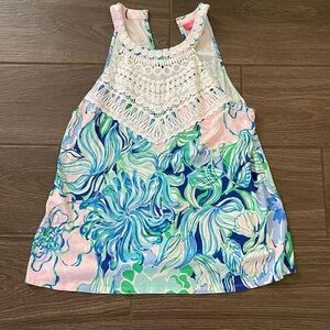 Lilly Pulitzer Floral Top - Blue, Green, Pink